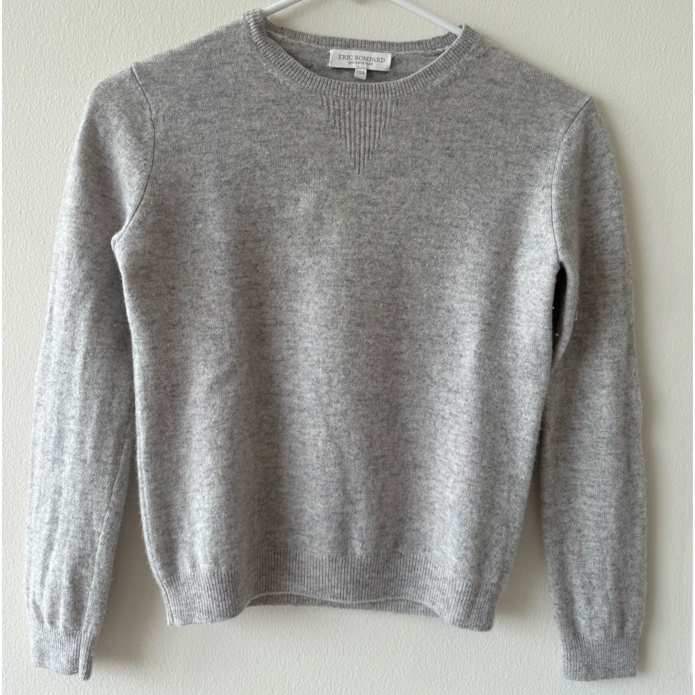 XXS Eric Bompard gray cashmere sweater, size 10A (technically child sized)